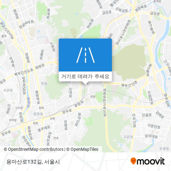 용마산로132길 지도