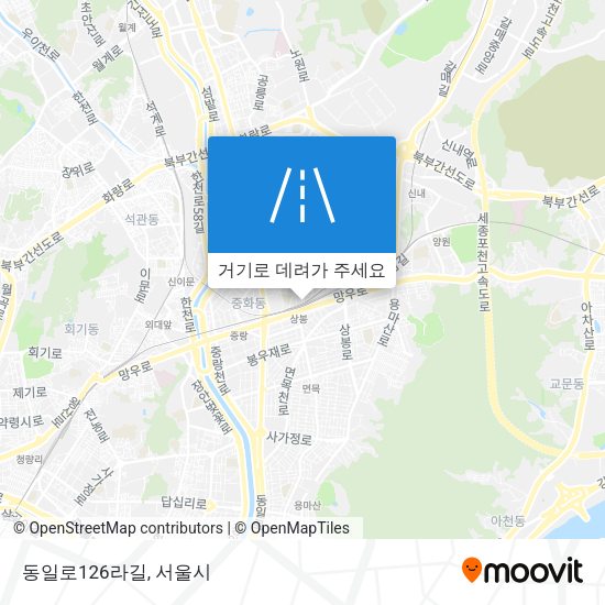 동일로126라길 지도