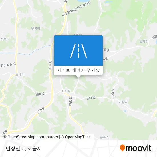 만장산로 지도