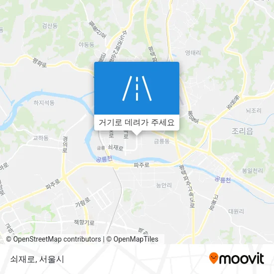 쇠재로 지도