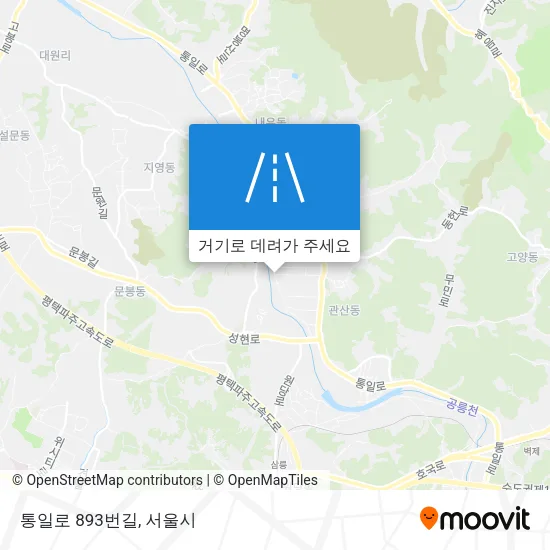 통일로 893번길 지도