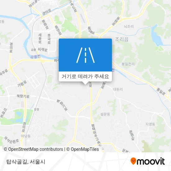 탑삭골길 지도