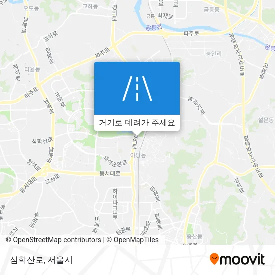 심학산로 지도