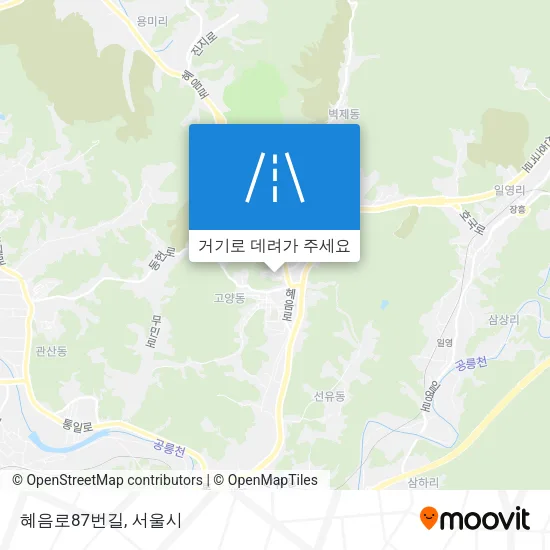 혜음로87번길 지도