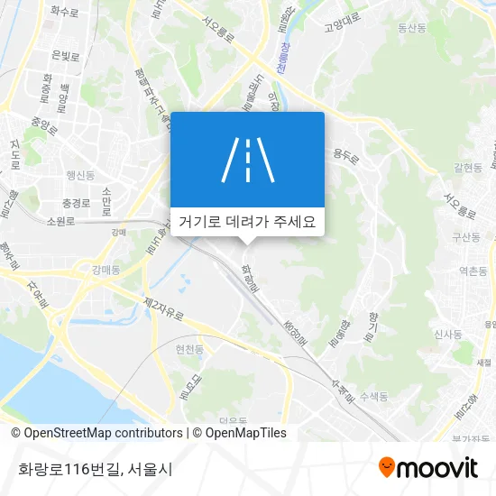화랑로116번길 지도