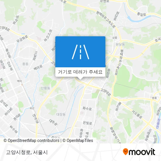 고양시청로 지도