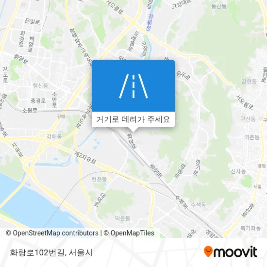 화랑로102번길 지도