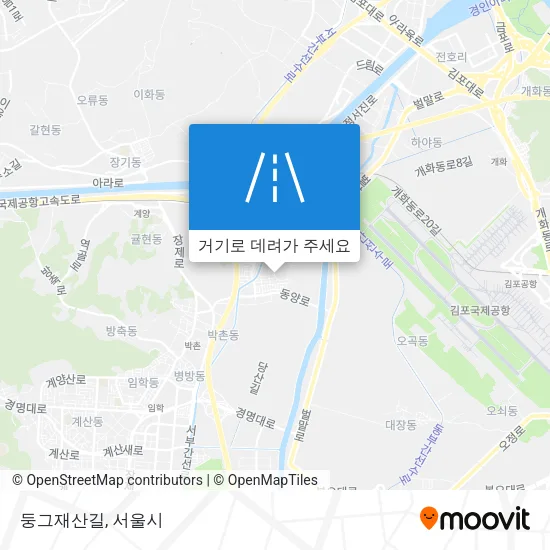 둥그재산길 지도