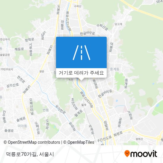덕릉로70가길 지도