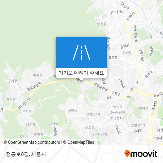 정릉로8길 지도