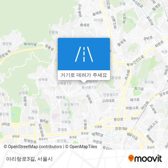 아리랑로3길 지도