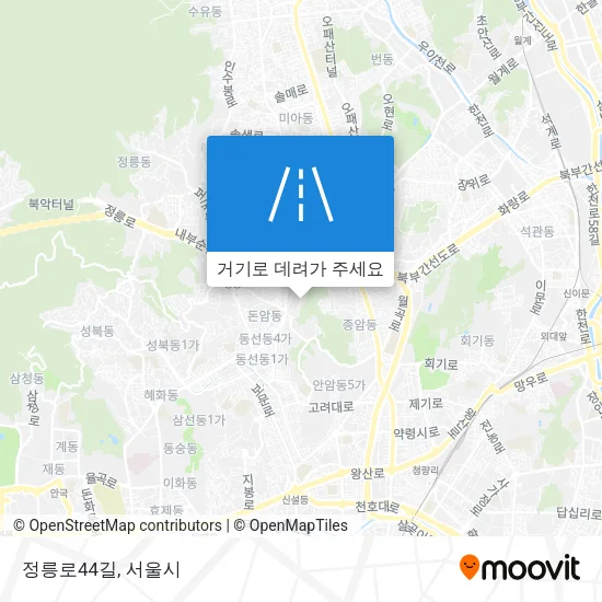 정릉로44길 지도