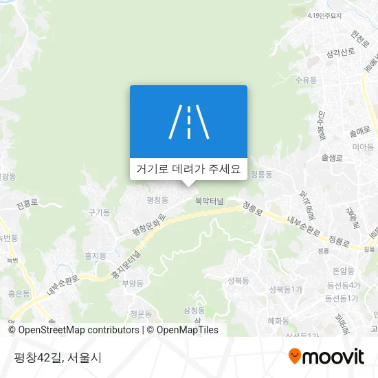 평창42길 지도
