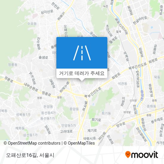 오패산로16길 지도