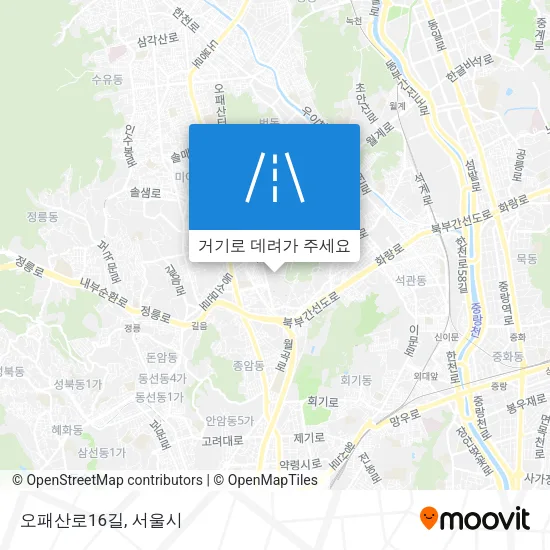 오패산로16길 지도