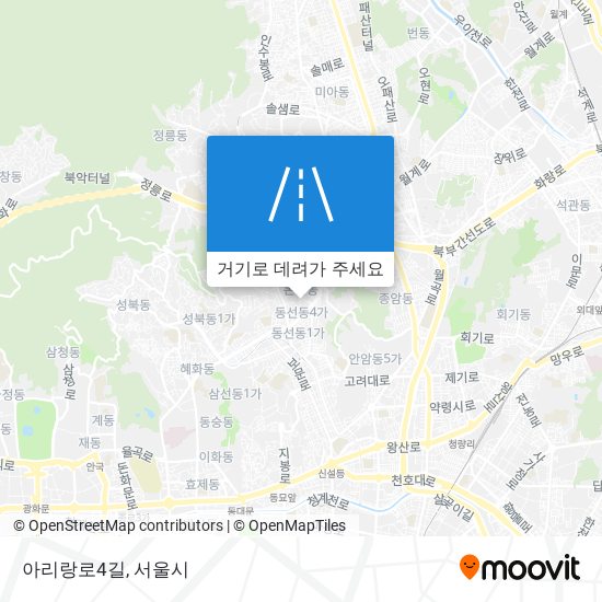 아리랑로4길 지도