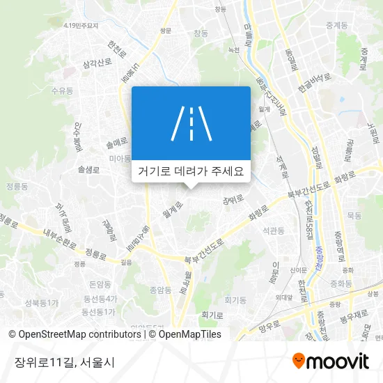 장위로11길 지도