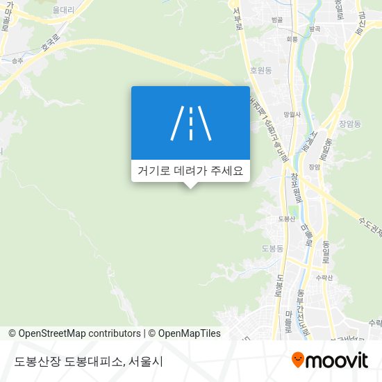 도봉산장 도봉대피소 지도