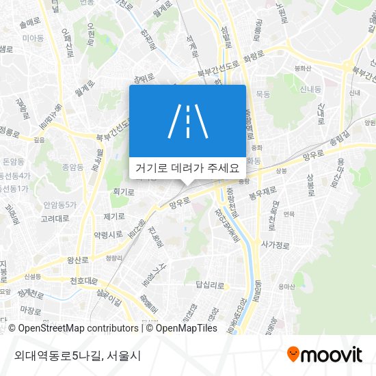 외대역동로5나길 지도