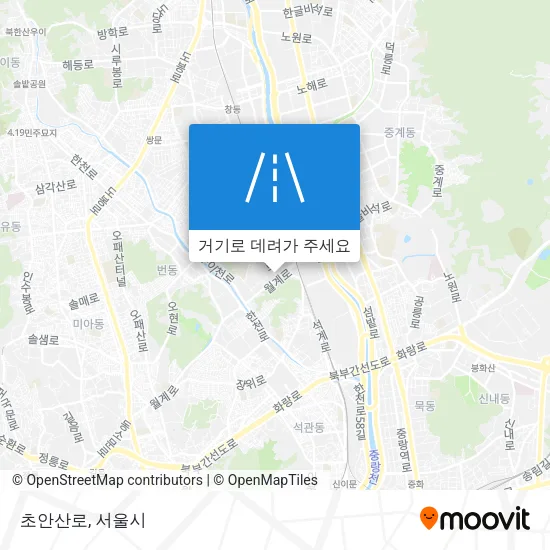 초안산로 지도
