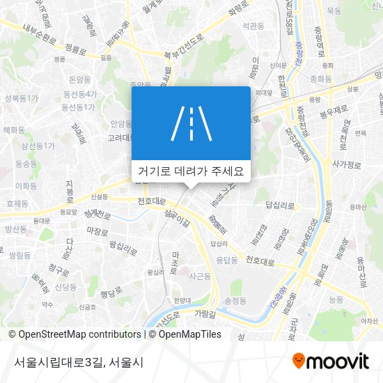 서울시립대로3길 지도