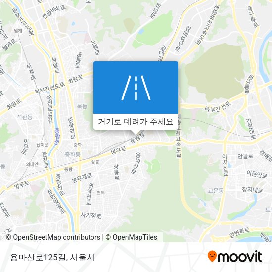 용마산로125길 지도