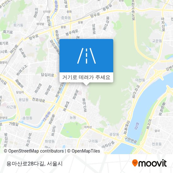 용마산로28다길 지도