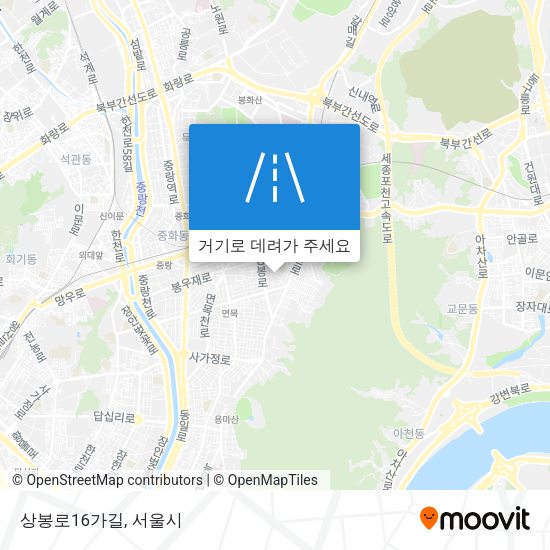 상봉로16가길 지도