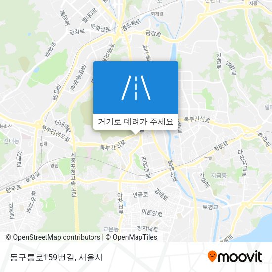 동구릉로159번길 지도