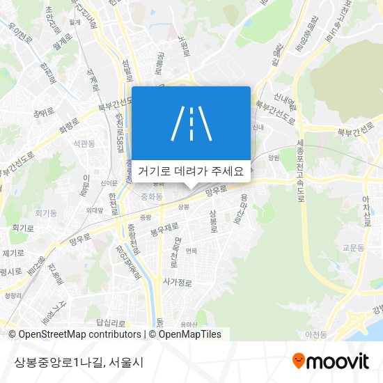 상봉중앙로1나길 지도