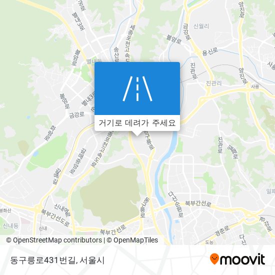 동구릉로431번길 지도