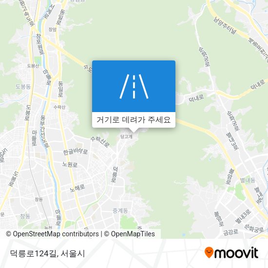 덕릉로124길 지도