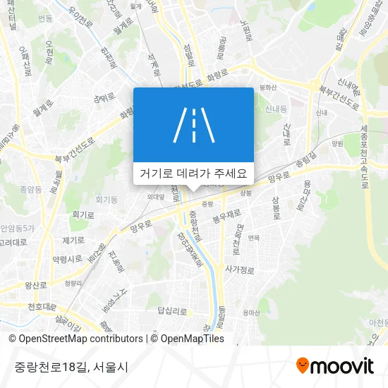 중랑천로18길 지도
