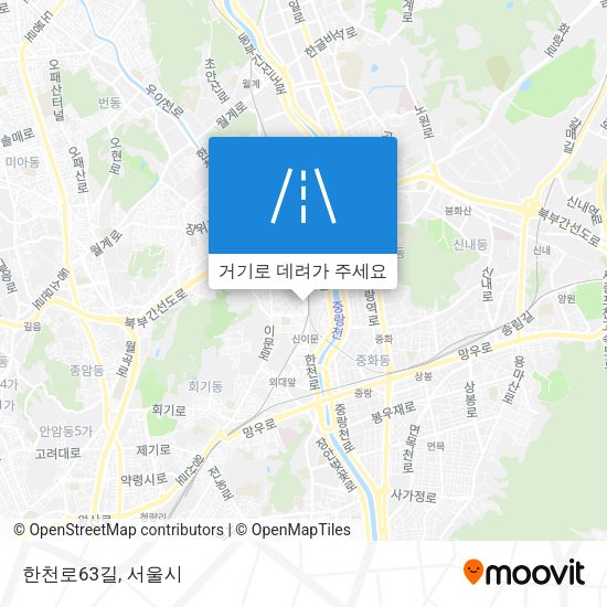 한천로63길 지도