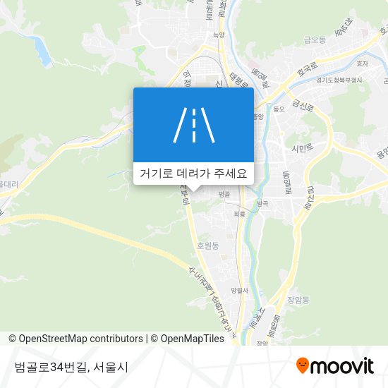 범골로34번길 지도