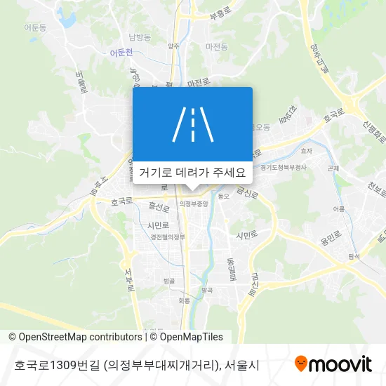 호국로1309번길 (의정부부대찌개거리) 지도