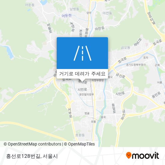 흥선로128번길 지도