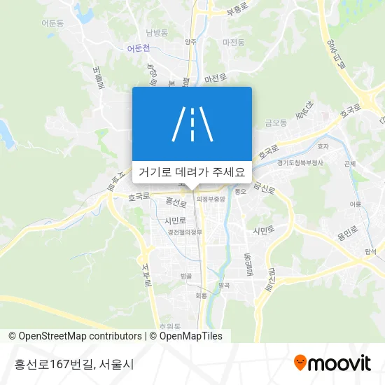 흥선로167번길 지도