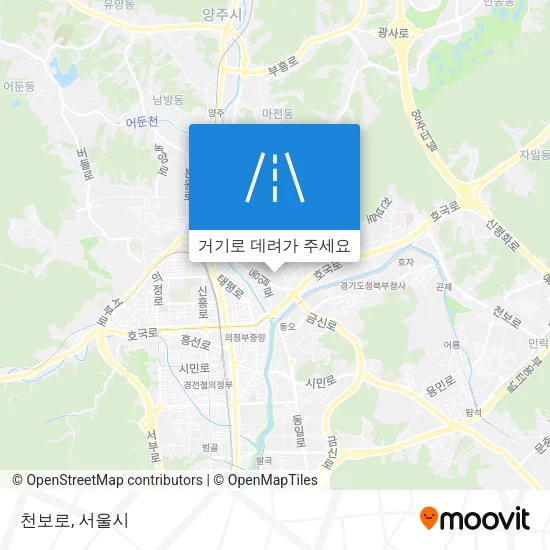 천보로 지도