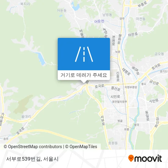 서부로539번길 지도