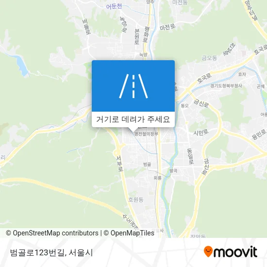 범골로123번길 지도