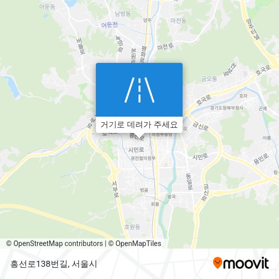 흥선로138번길 지도
