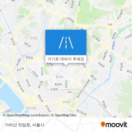 가라산 진입로 지도