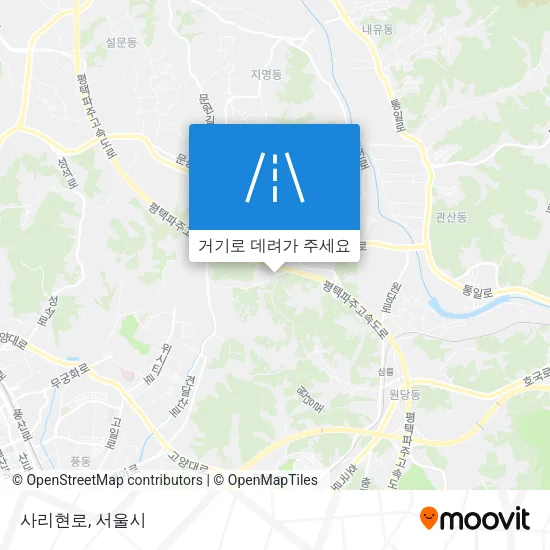 사리현로 지도