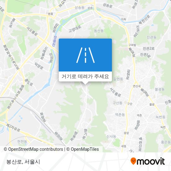 봉산로 지도