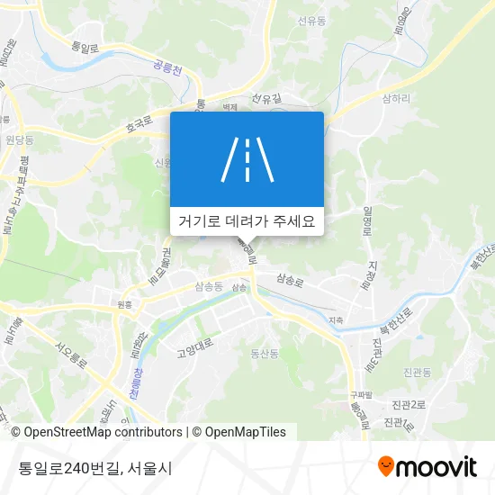 통일로240번길 지도