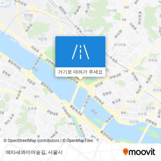 메타세콰이어숲길 지도