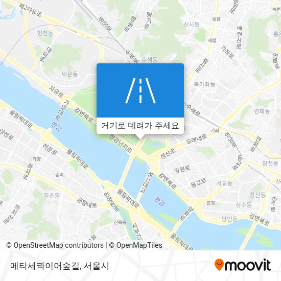 메타세콰이어숲길 지도