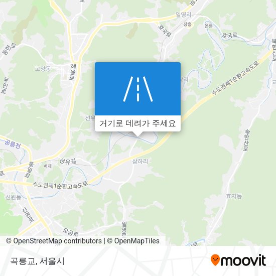 곡릉교 지도