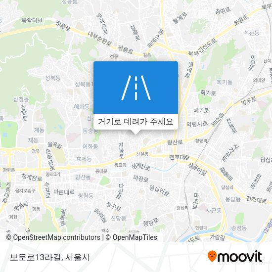 보문로13라길 지도